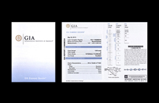 GIA 2006年以前的旧证书版本-小本鉴定书